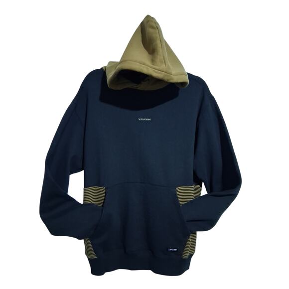 Volcom Mens sz Medium Forzee Pullover Hoodie Sweatshirt Alternative Skater Prep - Picture 4 of 14